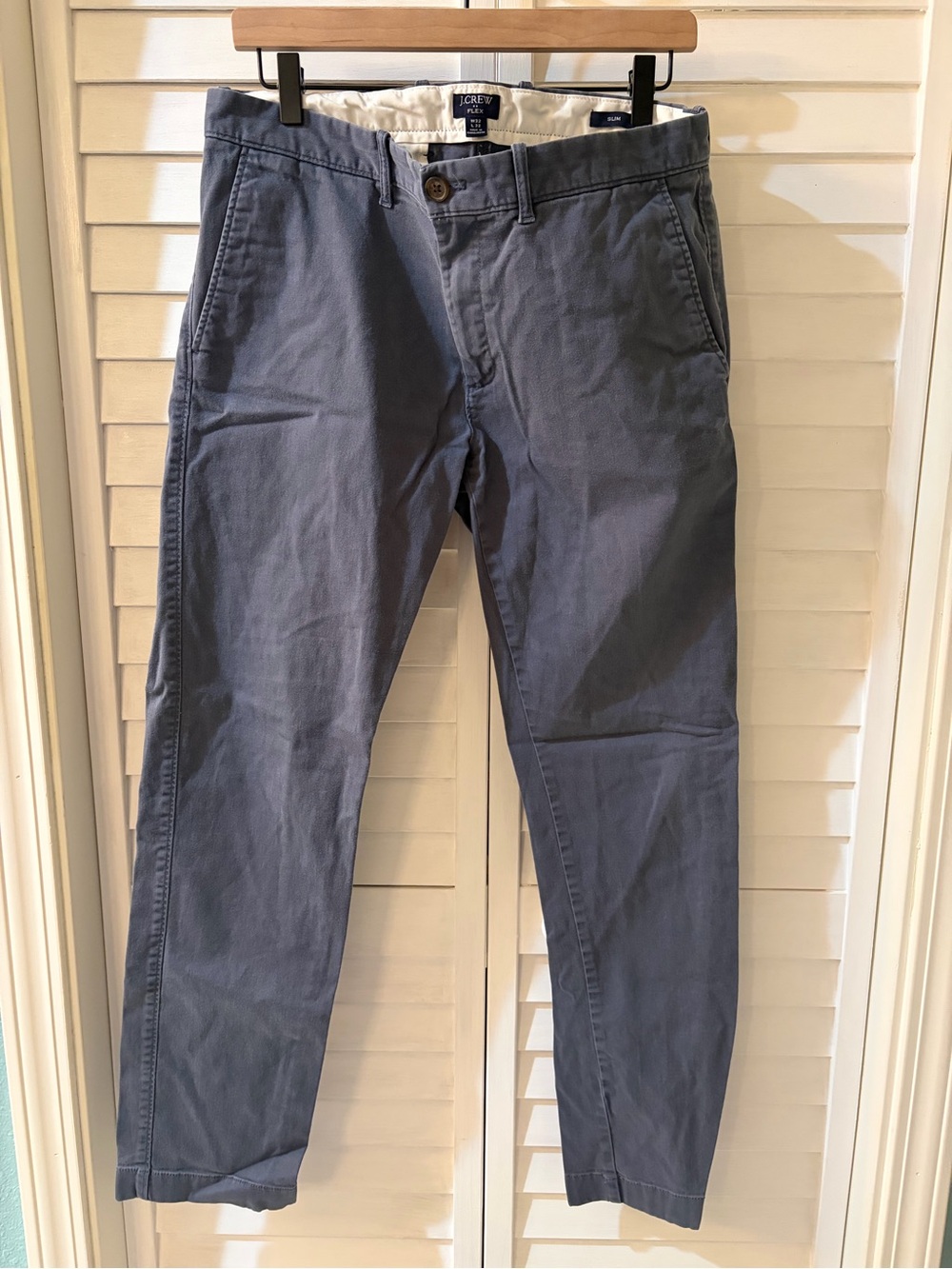 J. Crew Slate Blue Cotton Chinos